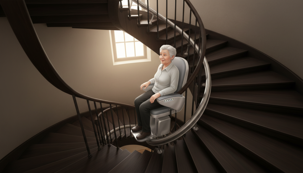 découvrez platinum curve, la solution personnalisée idéale pour aménager vos escaliers en colimaçon très serrés avec style et sécurité.